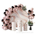 I-Round BackDrop Stand ne-Cylindel Isembozo Esisekelweni Esiphezulu
